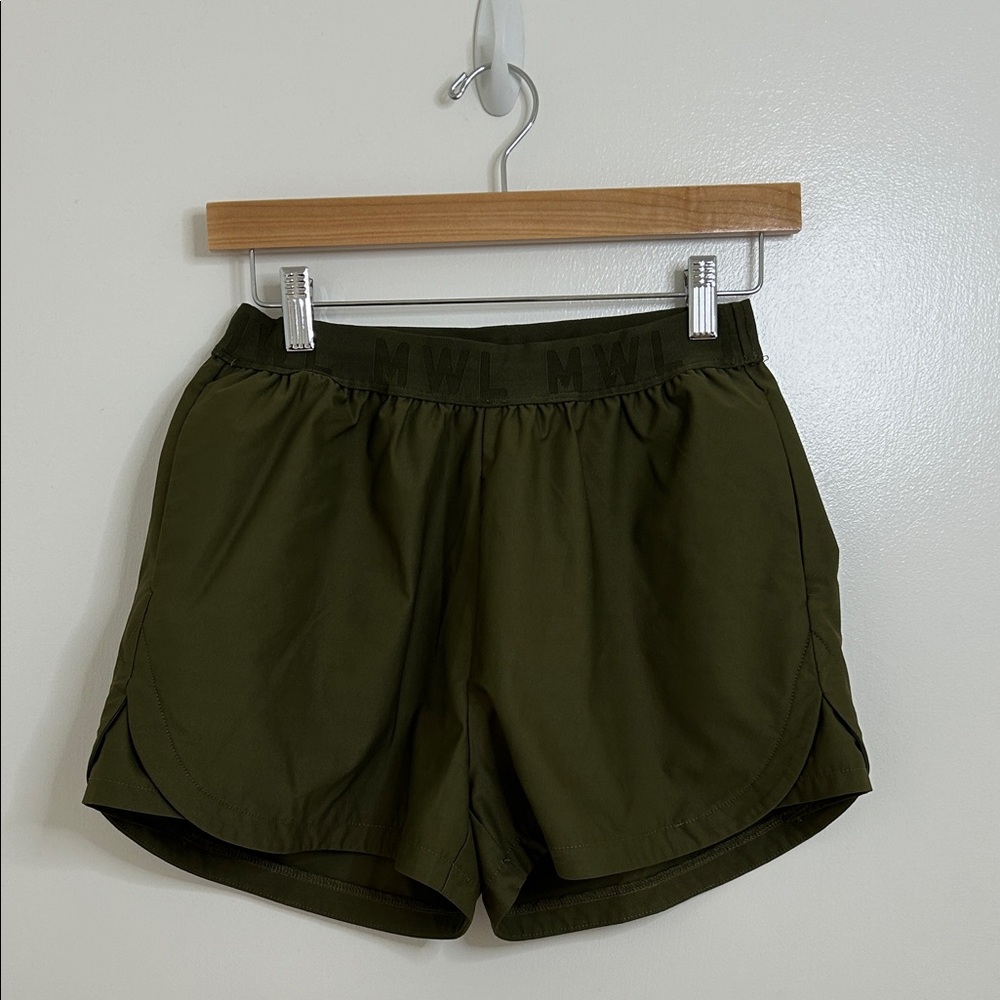 Madewell Allways Olive Green Pull On Shorts Size Small